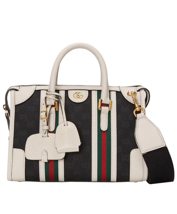 Gucci Small Canvas Top Handle Bag 715772 Cream