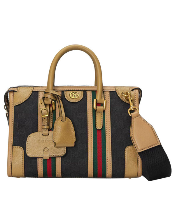 Gucci Small Canvas Top Handle Bag 715772 Brown