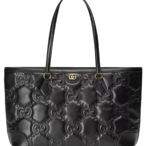 Gucci GG Matelasse Leather Medium Tote 631685 Black