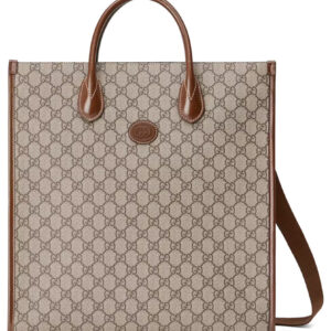 Gucci Medium Tote With Interlocking G 674155 Coffee