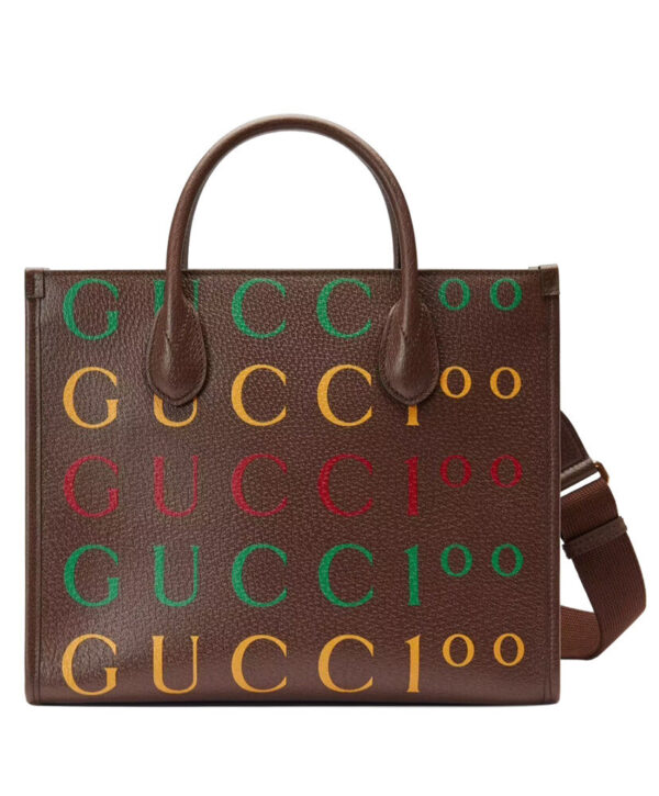 Gucci 100 Small Tote Bag 680956 Dark Coffee