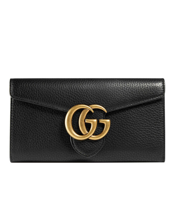 Gucci GG Marmont Continental Wallet 400586 Black