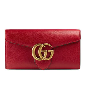 Gucci GG Marmont Continental Wallet 400586 Red