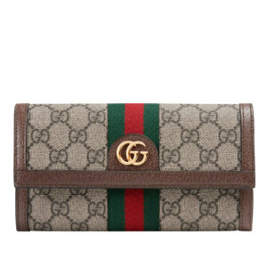 Gucci Ophidia GG continental wallet 523153 Dark Coffee