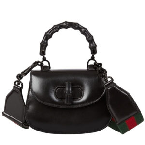 Gucci Mini Top Handle Bag With Bamboo 686864 Black