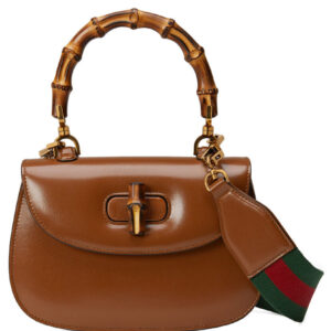 Gucci Small Top Handle Bag With Bamboo 675797 Coffee