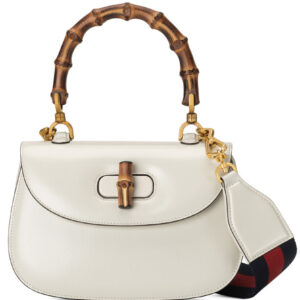 Gucci Small Top Handle Bag With Bamboo 675797 Cream