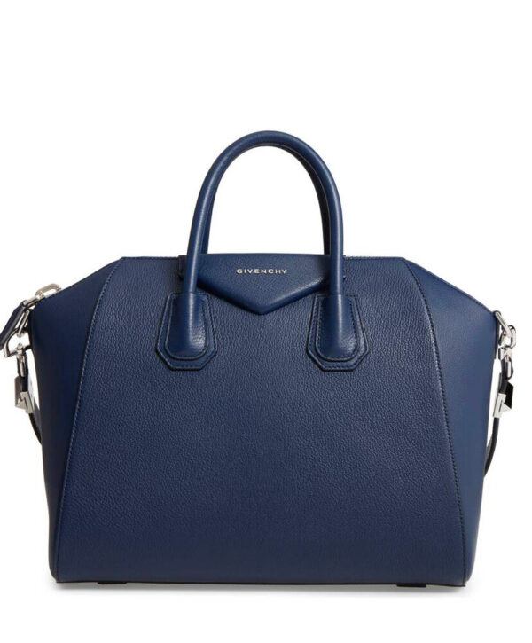 Givenchy Antigona Leather Large Duffel Dark Blue