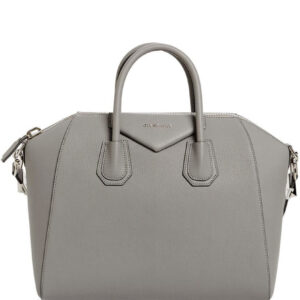 Givenchy Antigona Leather Large Duffel Gray