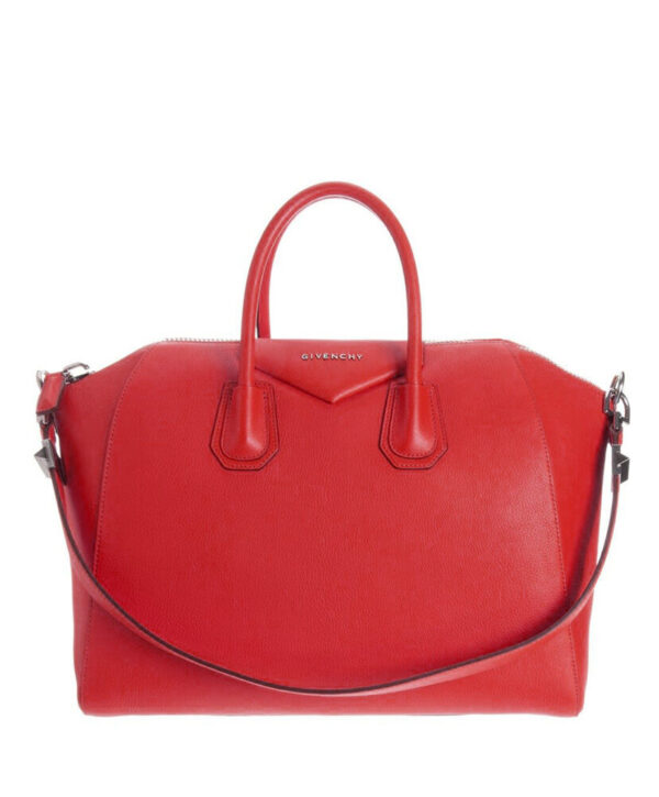 Givenchy Antigona Leather Large Duffel Red