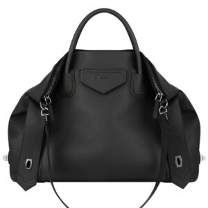 Givenchy Medium Antigona Soft Bag In Smooth Leather Black