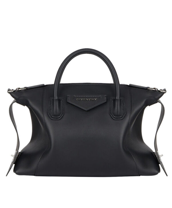 Givenchy Small Antigona Soft Bag In Smooth Leather Black