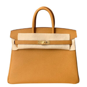 Hermes Birkin 25 Togo Leather Apricot