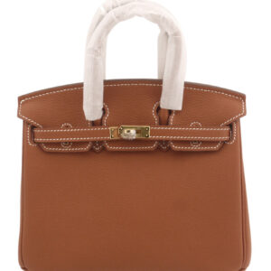 Hermes Birkin 25 Togo Leather Light Coffee