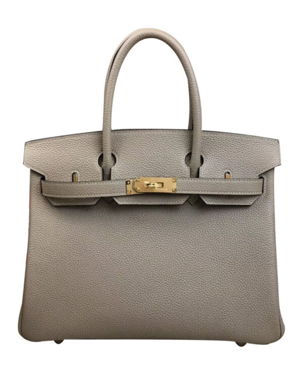 Hermes Birkin 25 Togo Leather Light Gray