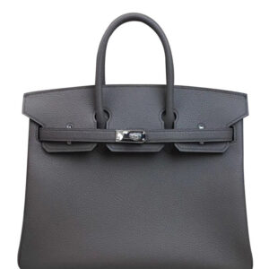 Hermes Birkin 25 Togo Leather Dark Gray