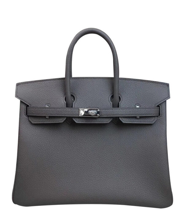 Hermes Birkin 25 Togo Leather Dark Gray