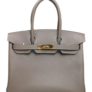 Hermes Birkin 30 Togo Leather Light Gray