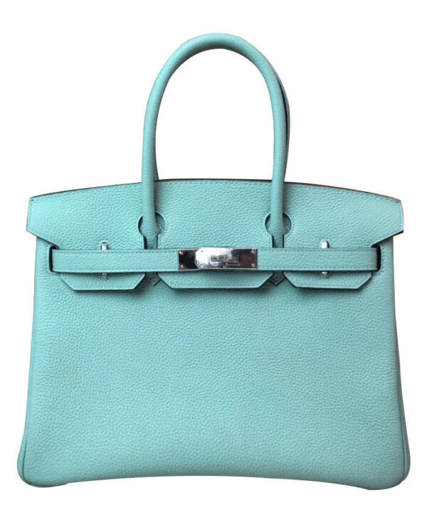 Hermes Birkin 30 Togo Leather Light Blue