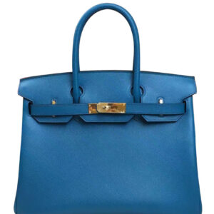 Hermes Birkin 30 Epsom Leather Paon Phw Blue