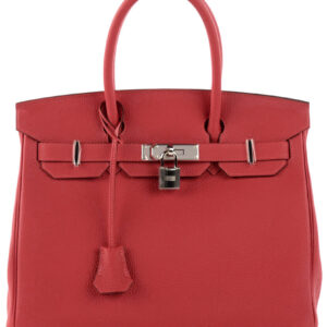 Hermes Birkin 30 Bag Togo Leather Red