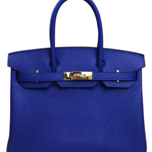 Hermes Birkin 35 Bag Togo Leather Blue