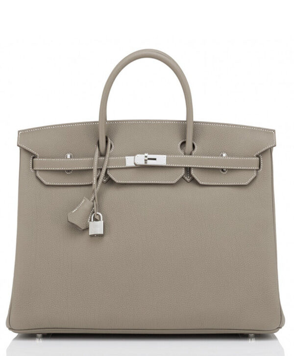 Hermes Birkin 35 Bag Togo Leather Gray