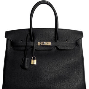 Hermes Birkin 35 Bag Togo Leather Black