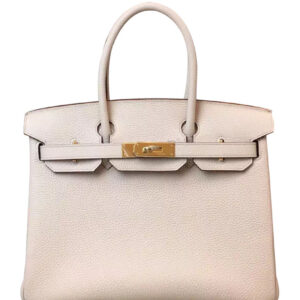 Hermes Birkin 35 Bag Togo Leather Cream