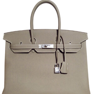 Hermes Birkin 35 Bag Togo Leather Dark Gray