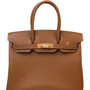 Hermes Birkin 35 Epsom Leather Paon Phw Light Coffee