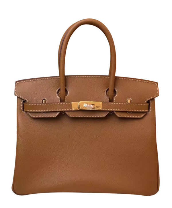 Hermes Birkin 35 Epsom Leather Paon Phw Light Coffee