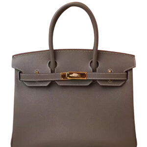 Hermes Birkin 35 Epsom Leather Paon Phw Gray