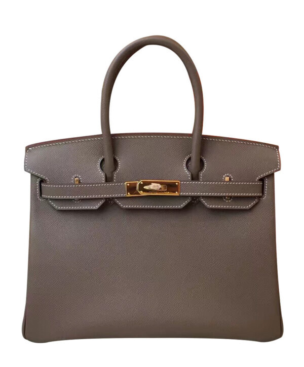 Hermes Birkin 35 Epsom Leather Paon Phw Gray