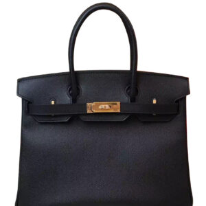 Hermes Birkin 35 Epsom Leather Paon Phw Black