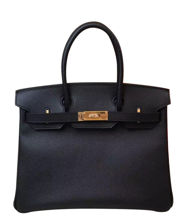 Hermes Birkin 35 Epsom Leather Paon Phw Black