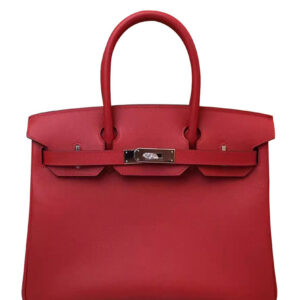 Hermes Birkin 35 Epsom Leather Paon Phw Red