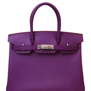 Hermes Birkin 35 Epsom Leather Paon Phw Purple