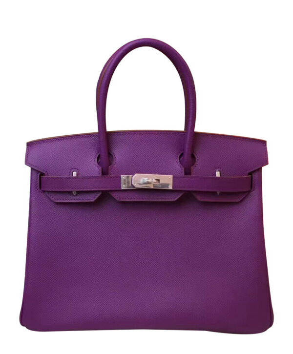 Hermes Birkin 35 Epsom Leather Paon Phw Purple