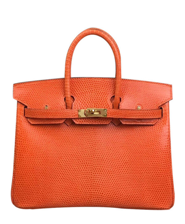 Hermes Birkin 25 Lizard leather Orange