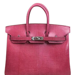 Hermes Birkin 25 Lizard leather Peachblow