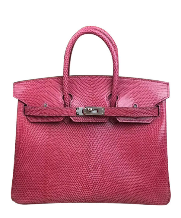 Hermes Birkin 25 Lizard leather Peachblow