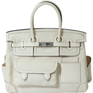 Hermes Birkin 35 Canvas & Swift Leather Cargo Cream