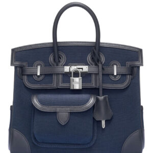 Hermes Birkin Cargo 25 Bag Dark Blue