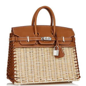 Hermes Birkin 25 Picnic Sellier Coffee