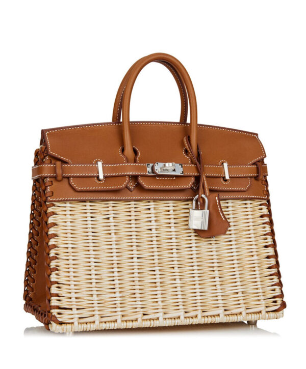 Hermes Birkin 25 Picnic Sellier Coffee