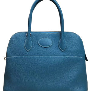 Hermes Bolide 31 Togo Leather Blue