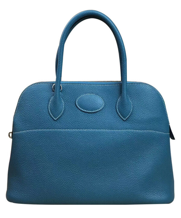 Hermes Bolide 31 Togo Leather Blue