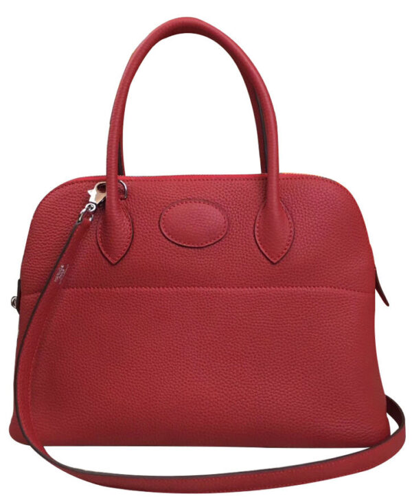 Hermes Bolide 31 Togo Leather Red