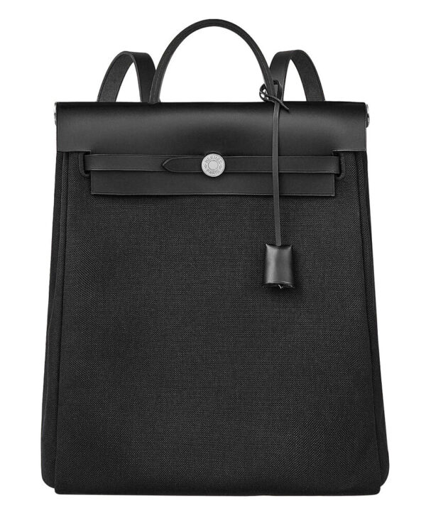 Hermes Herbag A Dos Zip Retourne Backpack Black